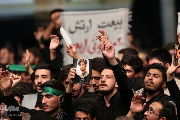 مراسم عزاداری دانشجویان به‌مناسبت اربعین حسینی(ع) در محضر رهبر انقلاب اسلامی