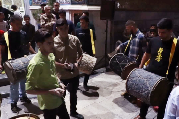 تشییع شهید گمنام در مسجد خداداد منطقه  14 تهران