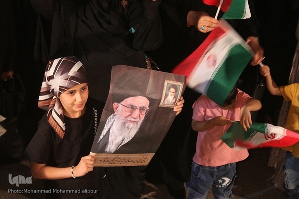 تجمع مردم اهواز در حمایت از جبهه مقاومت