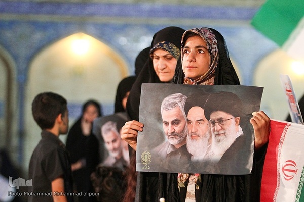 تجمع مردم اهواز در حمایت از جبهه مقاومت