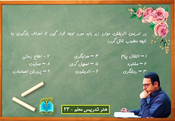 هنر تدریس معلم 23