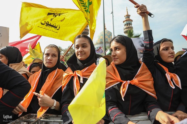 تجمع دانش‌آموزان تهرانی در حمایت از مردم مظلوم فلسطین