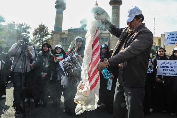 تجمع دانش‌آموزان تهرانی در حمایت از مردم مظلوم فلسطین