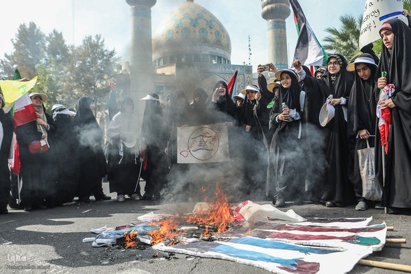 تجمع دانش‌آموزان تهرانی در حمایت از مردم مظلوم فلسطین