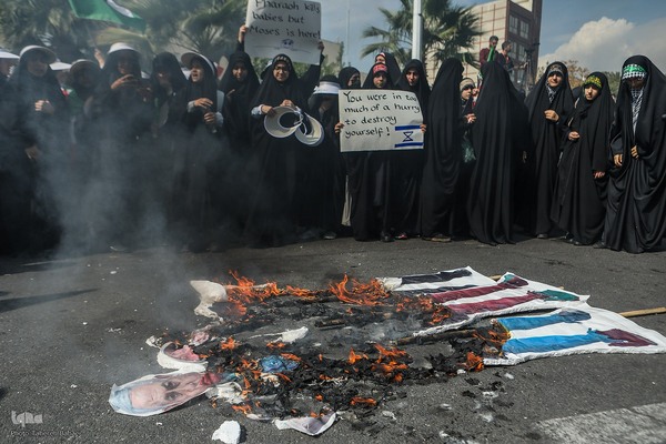 تجمع دانش‌آموزان تهرانی در حمایت از مردم مظلوم فلسطین