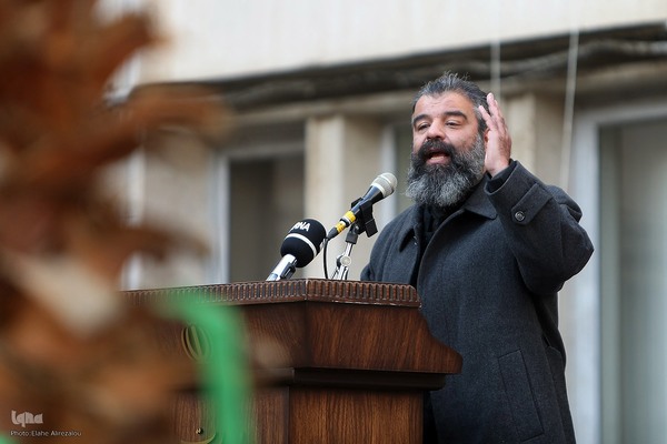 آیین تشییع و تدفین شهید گمنام در وزارت فرهنگ و ارشاد اسلامی