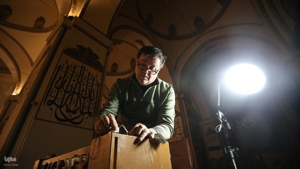 مرمت پرده قدیمی خانه کعبه در ترکیه