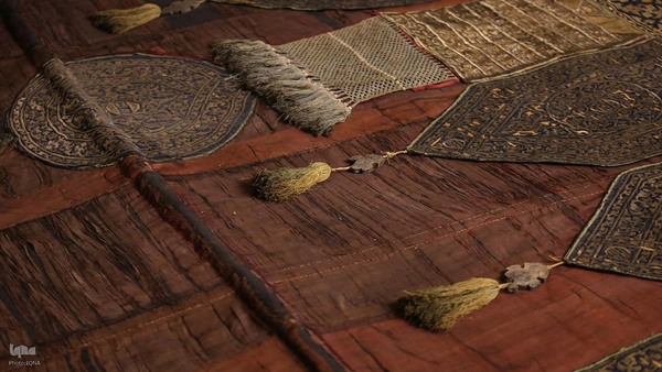 مرمت پرده قدیمی خانه کعبه در ترکیه