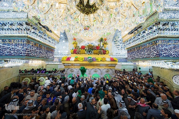 حال و هوای حرم حسینی در اعیاد شعبانیه