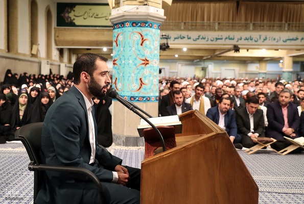 دیدار شرکت کنندگان در مسابقات بین‌المللی قرآن با رهبر معظم انقلاب