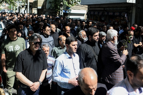 مراسم تشییع و تدفین پیکر مرحوم مغفور حاج ولی‌الله پوراحمدی