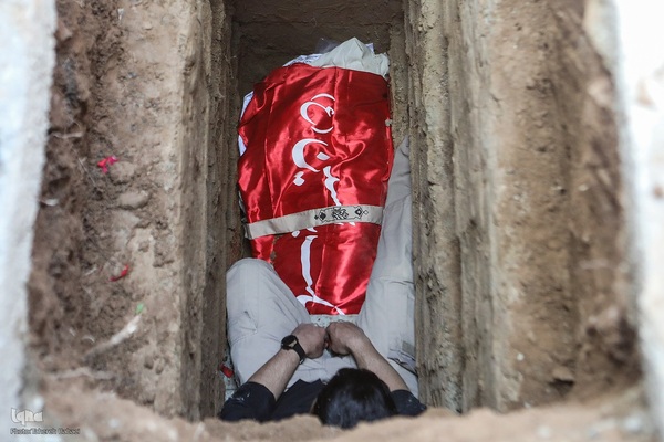 مراسم تشییع و تدفین پیکر مرحوم مغفور حاج ولی‌الله پوراحمدی