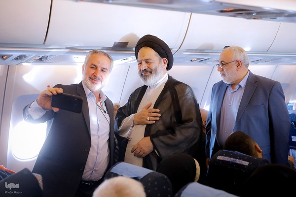 ورود سرپرست حجاج ایرانی و رئیس سازمان حج و زیارت به سرزمین وحی