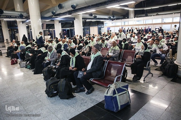 اعزام نخستین زوار حج تمتع خراسانی از فرودگاه بین‌المللی مشهد