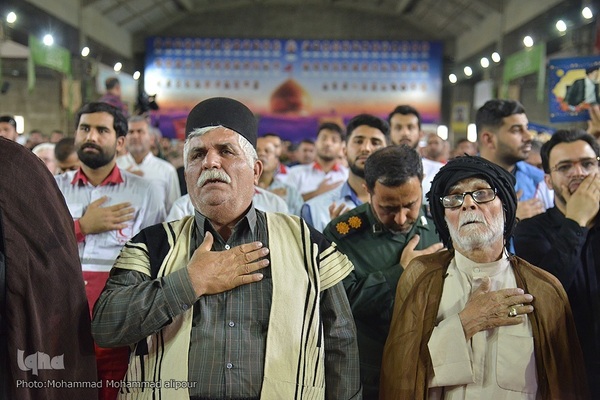 عزاداری مردم اهواز در سوگ شهادت آیت‌الله رئیسی و همراهانشان