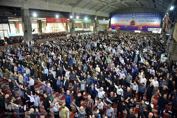 عزاداری مردم اهواز در سوگ شهادت آیت‌الله رئیسی و همراهانشان