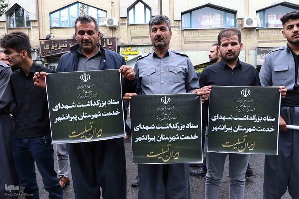 تشییع شهدای خدمت در تبریز