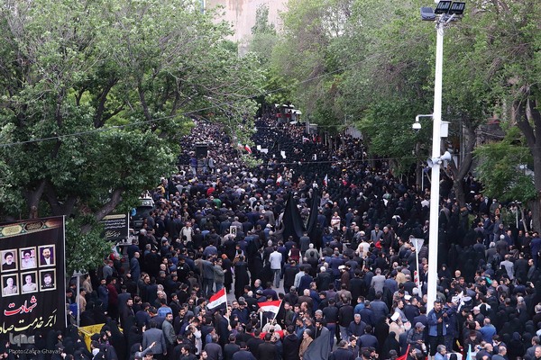 تشییع شهدای خدمت در تبریز