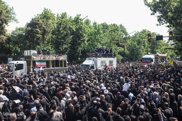 مراسم تشییع پیکرهای شهدای خدمت