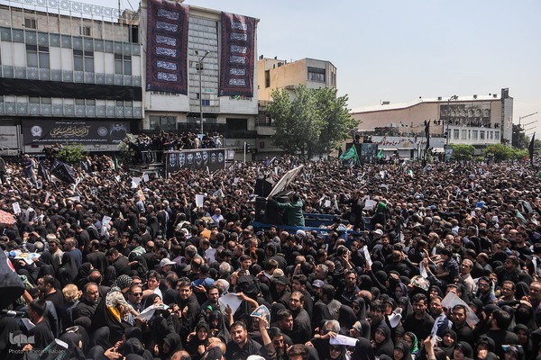 مراسم تشییع پیکرهای شهدای خدمت