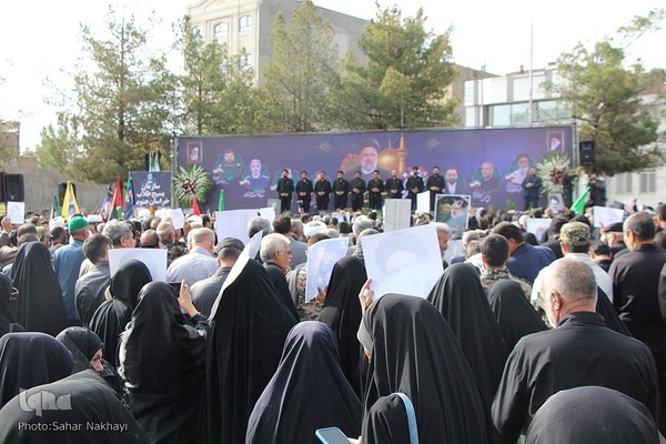 تشیع شهید آیت الله رئیسی و دو تن از همراهان در بیرجند