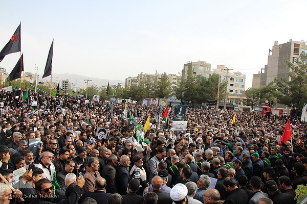 تشیع شهید آیت الله رئیسی و دو تن از همراهان در بیرجند