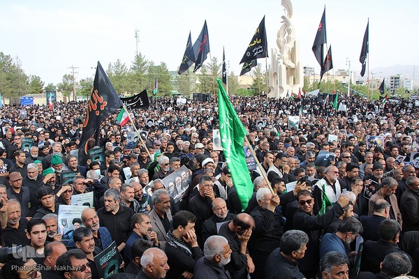 تشیع شهید آیت الله رئیسی و دو تن از همراهان در بیرجند