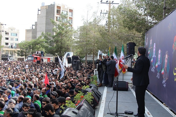 تشیع شهید آیت الله رئیسی و دو تن از همراهان در بیرجند