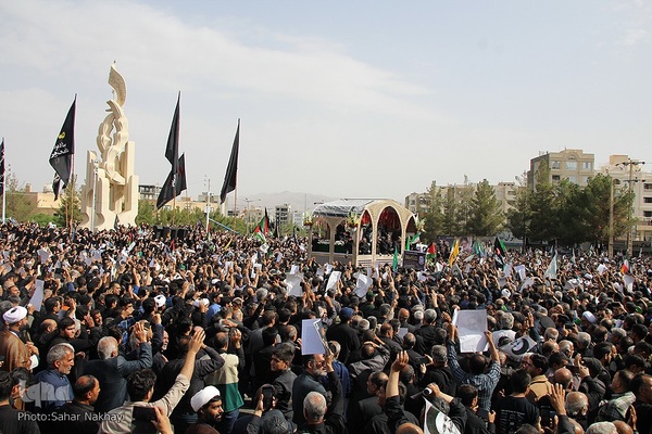 تشیع شهید آیت الله رئیسی و دو تن از همراهان در بیرجند