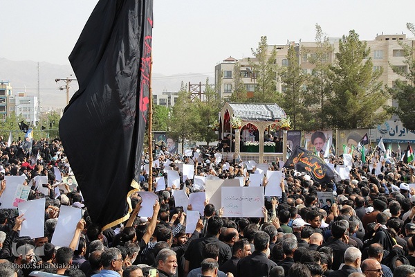 تشیع شهید آیت الله رئیسی و دو تن از همراهان در بیرجند