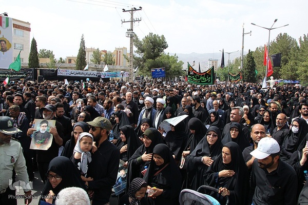 تشیع شهید آیت الله رئیسی و دو تن از همراهان در بیرجند