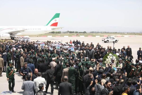 انتقال پیکر مطهر شهدای خدمت به مشهد