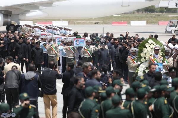 انتقال پیکر مطهر شهدای خدمت به مشهد