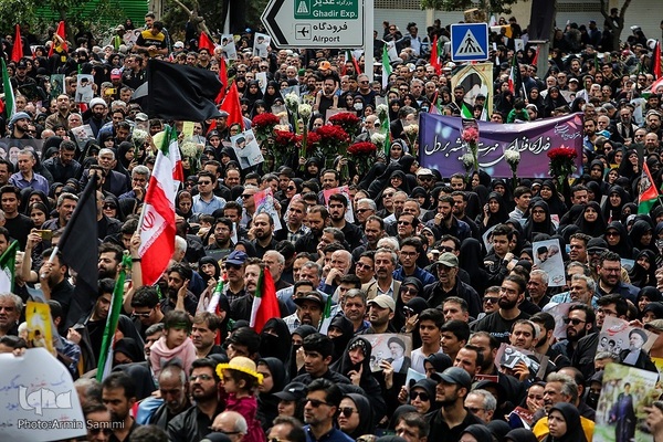 بدرقه رئیس جمهور شهید تا خانه ابدی توسط خراسانی‌ها