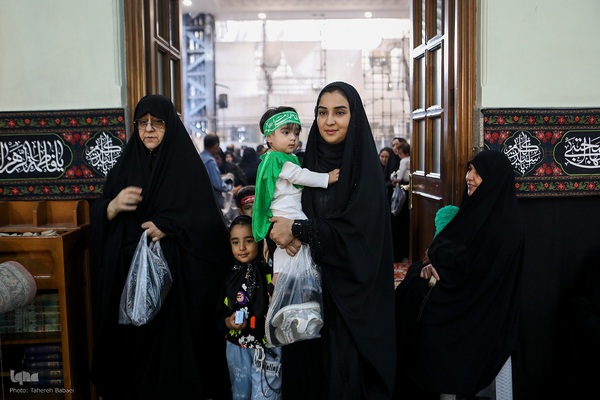 مراسم شیرخوارگان حسینی در حرم عبدالعظیم حسنی