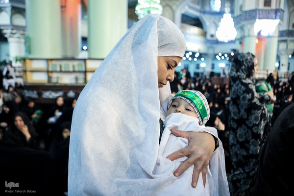 مراسم شیرخوارگان حسینی در حرم عبدالعظیم حسنی