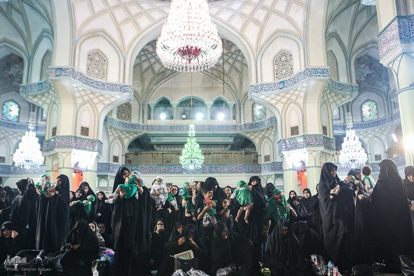 مراسم شیرخوارگان حسینی در حرم عبدالعظیم حسنی