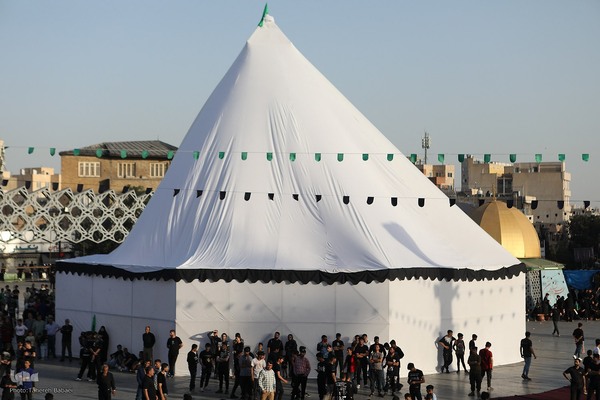 آئین خیمه سوزان در میدان امام حسین (ع)