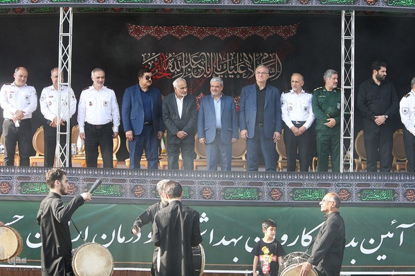 بدرقه کاروان بهداشت و درمان اربعین