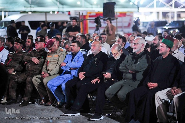 آیین اهتزاز پرچم عزای حسینی و آغاز به کار مواکب مرز شلمچه