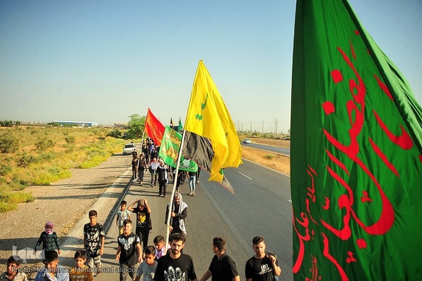 حرکت زائران اربعین از الهایی