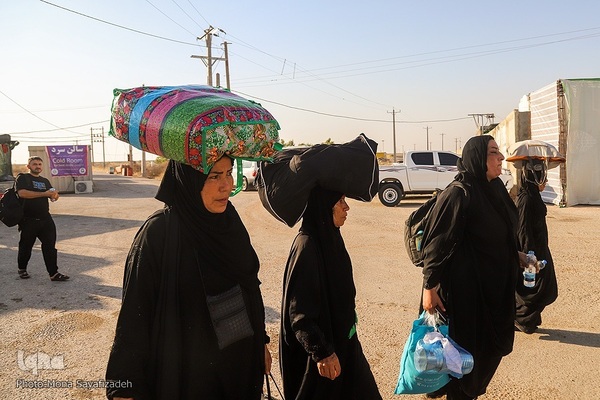 تردد زائران اربعین در مرز چذابه