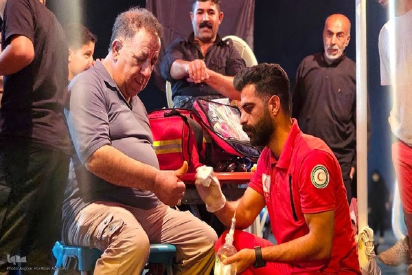 خدمات‌رسانی نیروهای هلال احمر آذربایجان غربی در مرز تمرچین‎