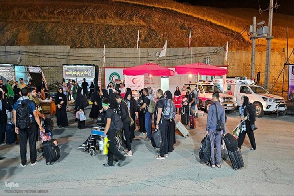 خدمات‌رسانی نیروهای هلال احمر آذربایجان غربی در مرز تمرچین‎