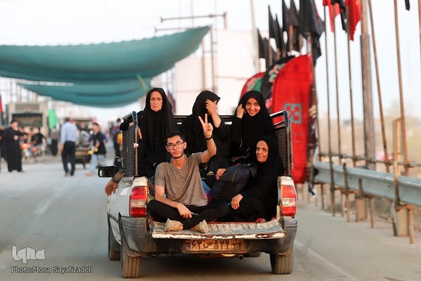 تردد شبانه زوار در مرز شلمچه
