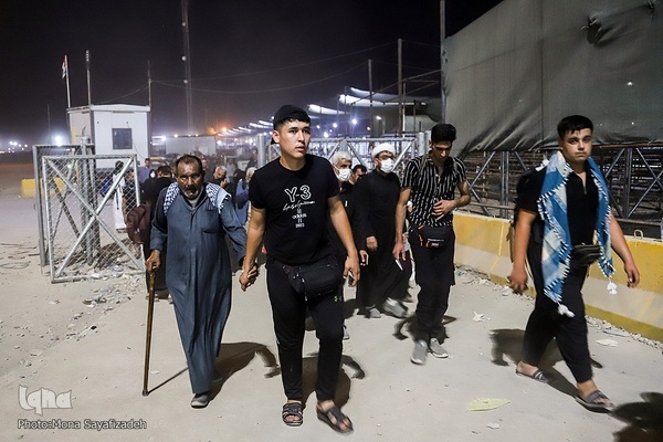 تردد شبانه زوار در مرز شلمچه