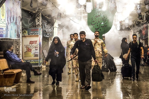 تردد شبانه زوار در مرز شلمچه