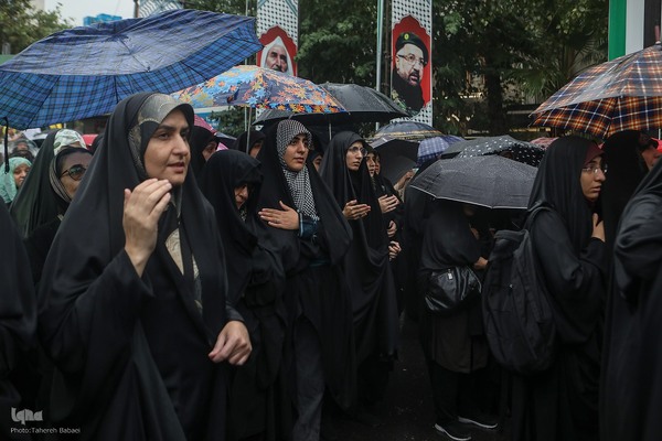 اجتماع «آغاز نصرالله» در میدان فلسطین تهران