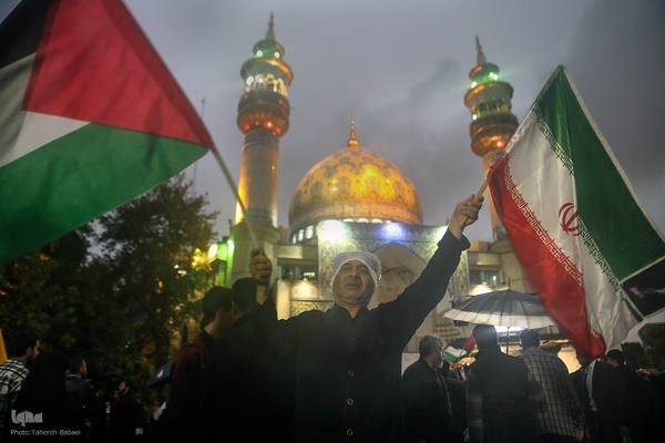 اجتماع «آغاز نصرالله» در میدان فلسطین تهران