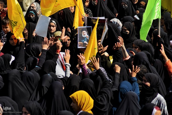 تجمع مردم کشمیر در محکومیت ترور نصرالله